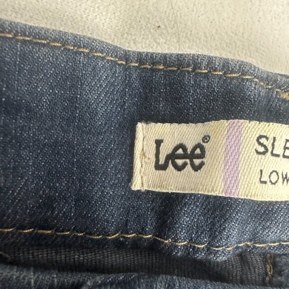 Lee Slender Secret Lower On The Waist Denim Jeans Size 16 Womens Dark Wash - Picture 4 of 4